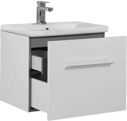 Тумба с раковиной Aquanet Порто 60 белый 00212576 Тумба с раковиной Aquanet Порто 60 белый 00212576