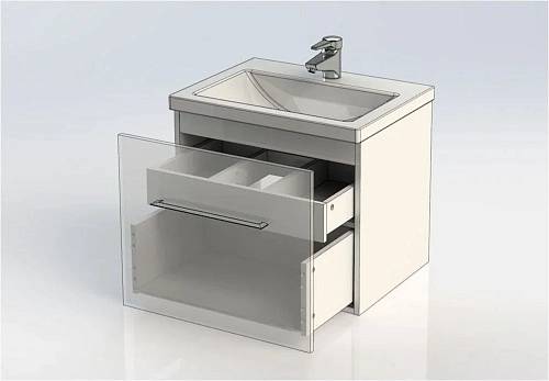 Тумба с раковиной Aquanet Порто 60 белый 00212576 Тумба с раковиной Aquanet Порто 60 белый 00212576