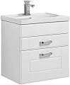 Тумба с раковиной Aquanet Рондо 60 белый (2 ящика) 00189157+00185476 Тумба с раковиной Aquanet Рондо 60 белый (2 ящика) 00189157+00185476