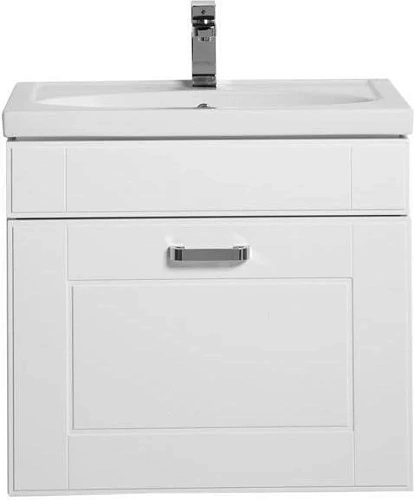 Тумба с раковиной Aquanet Рондо 70 белый (1 ящик) 00189155+00185343 Тумба с раковиной Aquanet Рондо 70 белый (1 ящик) 00189155+00185343