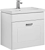 Тумба с раковиной Aquanet Рондо 70 белый (1 ящик) 00189155+00185343