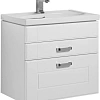 Тумба с раковиной Aquanet Рондо 70 белый (2 ящика) 00189154+00185343 Тумба с раковиной Aquanet Рондо 70 белый (2 ящика) 00189154+00185343