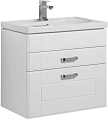 Тумба с раковиной Aquanet Рондо 70 белый (2 ящика) 00189154+00185343 Тумба с раковиной Aquanet Рондо 70 белый (2 ящика) 00189154+00185343