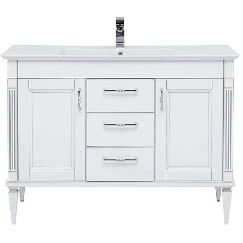 Тумба с раковиной Aquanet Селена 120 белый/серебро 00233696 Тумба с раковиной Aquanet Селена 120 белый/серебро 00233696