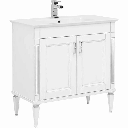 Тумба с раковиной Aquanet Селена 70 белый, серебро 00273435 Тумба с раковиной Aquanet Селена 70 белый, серебро 00273435