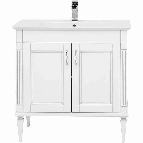 Тумба с раковиной Aquanet Селена 70 белый, серебро 00273435 Тумба с раковиной Aquanet Селена 70 белый, серебро 00273435