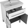 Тумба с раковиной Aquanet Сиена 60 белый (напольный 1 ящик 2 дверцы) 00186363 + 00185476 Тумба с раковиной Aquanet Сиена 60 белый (напольный 1 ящик 2 дверцы) 00186363 + 00185476