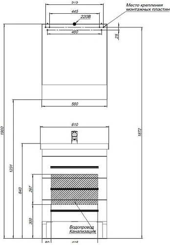 Тумба с раковиной Aquanet Сиена 60 белый (напольный 3 ящика) 00186368 + 00185476 Тумба с раковиной Aquanet Сиена 60 белый (напольный 3 ящика) 00186368 + 00185476