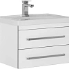 Тумба с раковиной Aquanet Сиена 60 белый (подвесной 2 ящика) 00186359 + 00185476 Тумба с раковиной Aquanet Сиена 60 белый (подвесной 2 ящика) 00186359 + 00185476