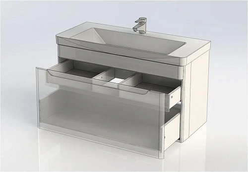 Тумба с раковиной Aquanet София 105 белый 00212588 Тумба с раковиной Aquanet София 105 белый 00212588