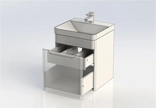 Тумба с раковиной Aquanet София 50 белый 00212585 Тумба с раковиной Aquanet София 50 белый 00212585