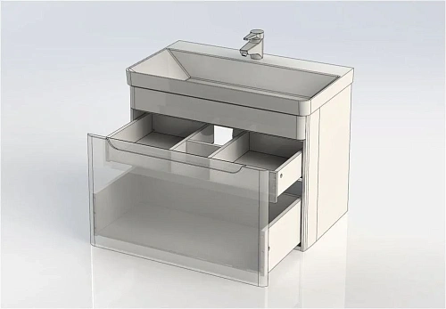 Тумба с раковиной Aquanet София 80 белый 00199869 + 00182312 Тумба с раковиной Aquanet София 80 белый 00199869 + 00182312