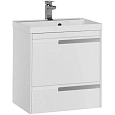 Тумба с раковиной Aquanet Тиволи 60 белый 00180053+00179393 Тумба с раковиной Aquanet Тиволи 60 белый 00180053+00179393