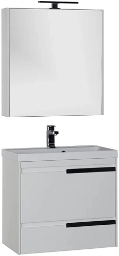 Тумба с раковиной Aquanet Тиволи 70 белый 00180054+00179394 Тумба с раковиной Aquanet Тиволи 70 белый 00180054+00179394