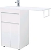 Тумба с раковиной Aquanet Токио 110 L белый (напольная, 1 ящик, 2 дверцы) 00237744 + 00235497