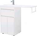 Тумба с раковиной Aquanet Токио 110 L белый (напольная, 1 ящик, 2 дверцы) 00237744 + 00235497 Тумба с раковиной Aquanet Токио 110 L белый (напольная, 1 ящик, 2 дверцы) 00237744 + 00235497