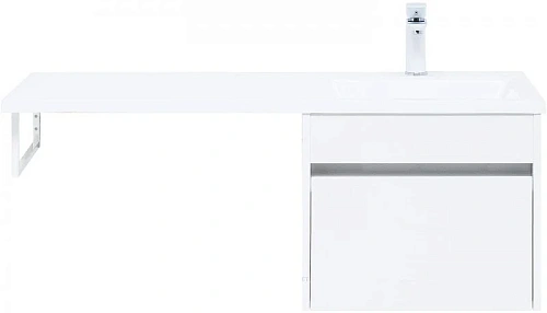 Тумба с раковиной Aquanet Токио 110 L белый (подвесная, 1 ящик) 00236915 + 00235497 Тумба с раковиной Aquanet Токио 110 L белый (подвесная, 1 ящик) 00236915 + 00235497