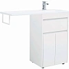 Тумба с раковиной Aquanet Токио 110 R белый (напольная, 1 ящик, 2 дверцы) 00239207