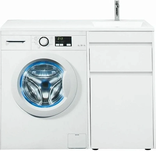 Тумба с раковиной Aquanet Токио 110 R белый (напольная, 1 ящик) 00239299 Тумба с раковиной Aquanet Токио 110 R белый (напольная, 1 ящик) 00239299