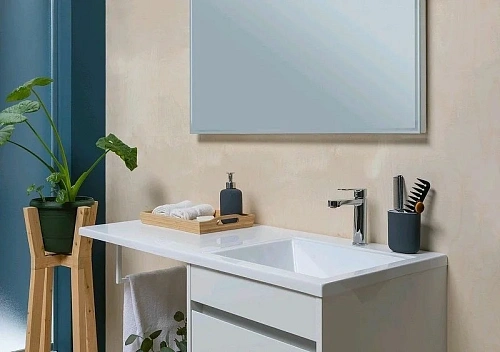 Тумба с раковиной Aquanet Токио 110 R белый (подвесная, 1 ящик) 00239209 Тумба с раковиной Aquanet Токио 110 R белый (подвесная, 1 ящик) 00239209