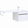 Тумба с раковиной Aquanet Токио 110 R белый (подвесная, 1 ящик) 00239209
