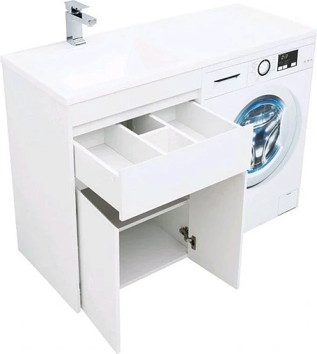 Тумба с раковиной Aquanet Токио 120 L белый (напольная, 1 ящик, 2 дверцы) 00237745 + 00235499 Тумба с раковиной Aquanet Токио 120 L белый (напольная, 1 ящик, 2 дверцы) 00237745 + 00235499