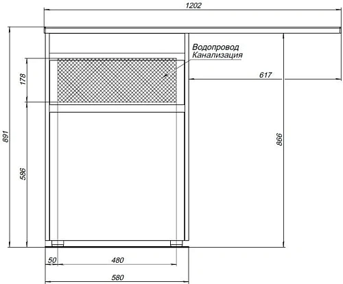 Тумба с раковиной Aquanet Токио 120 L белый (напольная, 1 ящик) 00239290 + 00235499 Тумба с раковиной Aquanet Токио 120 L белый (напольная, 1 ящик) 00239290 + 00235499