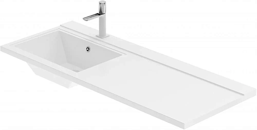 Тумба с раковиной Aquanet Токио 120 L белый (подвесная, 1 ящик) 00239212 Тумба с раковиной Aquanet Токио 120 L белый (подвесная, 1 ящик) 00239212