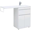 Тумба с раковиной Aquanet Токио 120 R белый (напольная, 1 ящик, 2 дверцы) 00237745 + 00235500