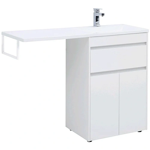 Тумба с раковиной Aquanet Токио 120 R белый (напольная, 1 ящик, 2 дверцы) 00237745 + 00235500 Тумба с раковиной Aquanet Токио 120 R белый (напольная, 1 ящик, 2 дверцы) 00237745 + 00235500