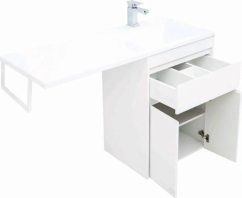 Тумба с раковиной Aquanet Токио 120 R белый (напольная, 1 ящик, 2 дверцы) 00239210 Тумба с раковиной Aquanet Токио 120 R белый (напольная, 1 ящик, 2 дверцы) 00239210