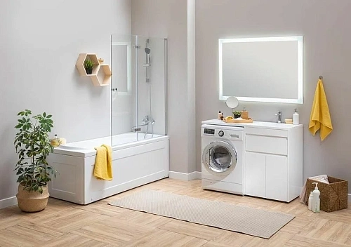 Тумба с раковиной Aquanet Токио 120 R белый (напольная, 1 ящик, 2 дверцы) 00239210 Тумба с раковиной Aquanet Токио 120 R белый (напольная, 1 ящик, 2 дверцы) 00239210