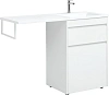 Тумба с раковиной Aquanet Токио 120 R белый (напольная, 1 ящик) 00239290 + 00235500