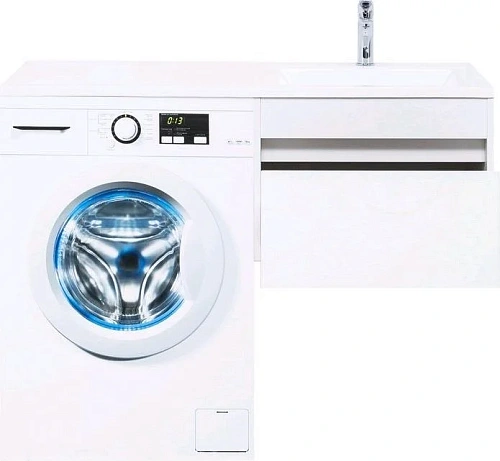 Тумба с раковиной Aquanet Токио 120 R белый (подвесная, 1 ящик) 00236916 + 00235500 Тумба с раковиной Aquanet Токио 120 R белый (подвесная, 1 ящик) 00236916 + 00235500