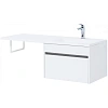 Тумба с раковиной Aquanet Токио 120 R белый (подвесная, 1 ящик) 00236916 + 00235500 Тумба с раковиной Aquanet Токио 120 R белый (подвесная, 1 ящик) 00236916 + 00235500