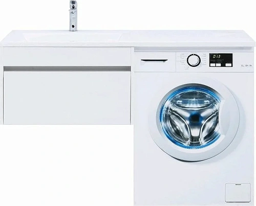 Тумба с раковиной Aquanet Токио 130 L белый (подвесная, 1 ящик) 00239217 Тумба с раковиной Aquanet Токио 130 L белый (подвесная, 1 ящик) 00239217