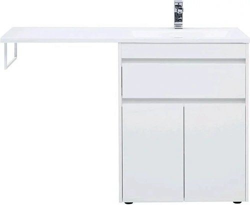 Тумба с раковиной Aquanet Токио 130 R белый (напольная, 1 ящик, 2 дверцы) 00237746 + 00235502 Тумба с раковиной Aquanet Токио 130 R белый (напольная, 1 ящик, 2 дверцы) 00237746 + 00235502