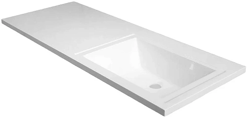 Тумба с раковиной Aquanet Токио 130 R белый (напольная, 1 ящик, 2 дверцы) 00239216 Тумба с раковиной Aquanet Токио 130 R белый (напольная, 1 ящик, 2 дверцы) 00239216