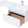 Тумба с раковиной Aquanet Токио 130 R белый (подвесная, 1 ящик) 00236917 + 00235502 Тумба с раковиной Aquanet Токио 130 R белый (подвесная, 1 ящик) 00236917 + 00235502