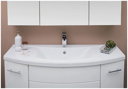 Тумба с раковиной Aquanet Тренто 120 белый 00156500+00152905 Тумба с раковиной Aquanet Тренто 120 белый 00156500+00152905