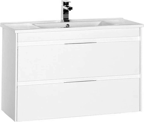 Тумба с раковиной Aquanet Тулон 100 белый 00183396+00182321 Тумба с раковиной Aquanet Тулон 100 белый 00183396+00182321