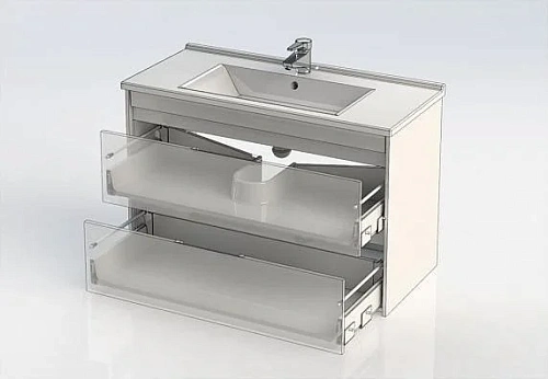 Тумба с раковиной Aquanet Тулон 100 белый 00213066 Тумба с раковиной Aquanet Тулон 100 белый 00213066