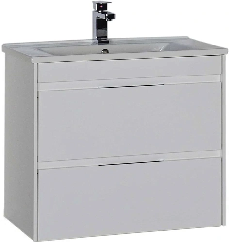 Тумба с раковиной Aquanet Тулон 75 белый 00183395+00182319 Тумба с раковиной Aquanet Тулон 75 белый 00183395+00182319