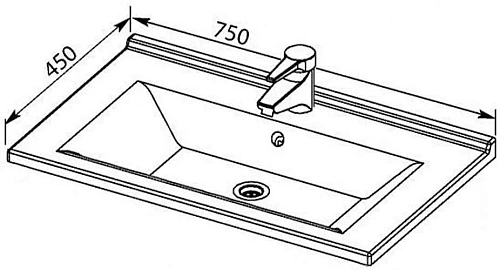 Тумба с раковиной Aquanet Тулон 75 белый 00183395+00182319 Тумба с раковиной Aquanet Тулон 75 белый 00183395+00182319