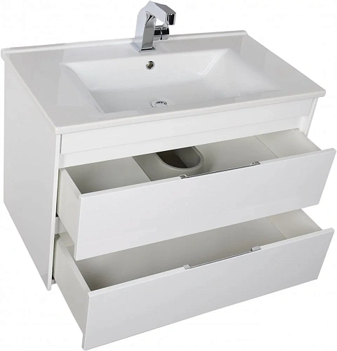 Тумба с раковиной Aquanet Тулон 85 белый 00182724+00182320 Тумба с раковиной Aquanet Тулон 85 белый 00182724+00182320