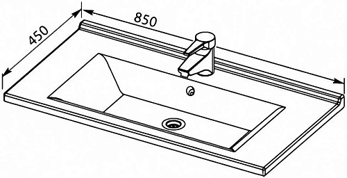 Тумба с раковиной Aquanet Тулон 85 белый 00182724+00182320 Тумба с раковиной Aquanet Тулон 85 белый 00182724+00182320