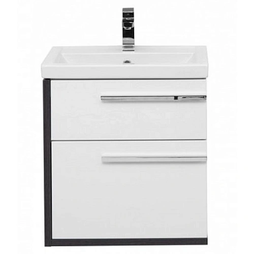 Тумба с раковиной Aquanet Фостер 60 эвкалипт мистери/белый 00202063 + 00187812 Тумба с раковиной Aquanet Фостер 60 эвкалипт мистери/белый 00202063 + 00187812