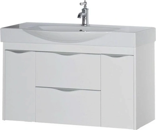 Тумба с раковиной Aquanet Франка 105 белый 00183055+00182330 Тумба с раковиной Aquanet Франка 105 белый 00183055+00182330