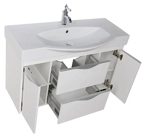 Тумба с раковиной Aquanet Франка 105 белый 00183055+00182330 Тумба с раковиной Aquanet Франка 105 белый 00183055+00182330