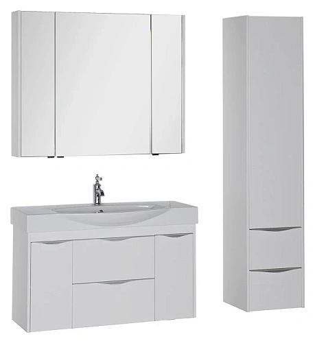 Тумба с раковиной Aquanet Франка 105 белый 00183055+00182330 Тумба с раковиной Aquanet Франка 105 белый 00183055+00182330